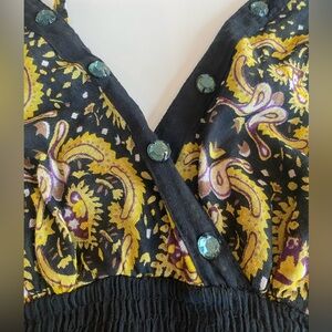 🎄$3 bundled Etc Cotton Pattern Long Spaghetti Straps Dress, M